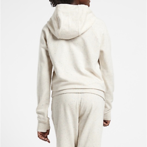 Athleta Girl In Your Element Textured 2.0 Hoodie in Oatmeal Multi Sz M 8-10 - Picture 12 of 12